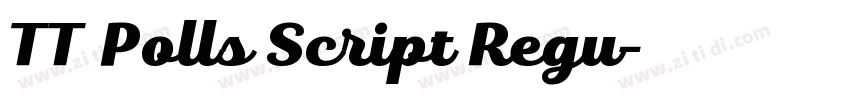 TT Polls Script Regu字体转换